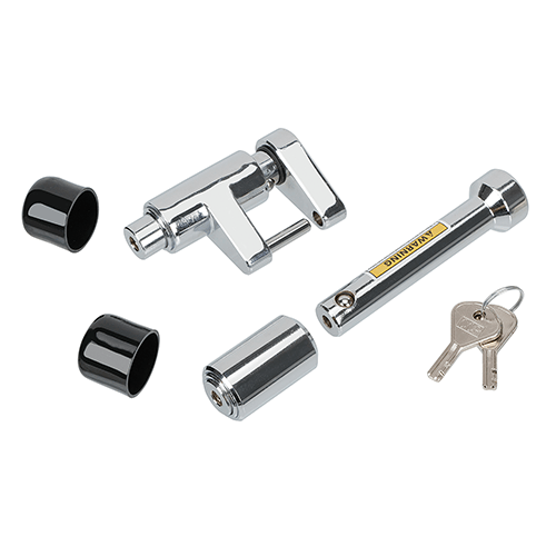 BULLDOG 580404 Trailer Hitch Lock, Coupler Combo Lock Set, Fits 2 in. Receiver, 5/8 in. Pin