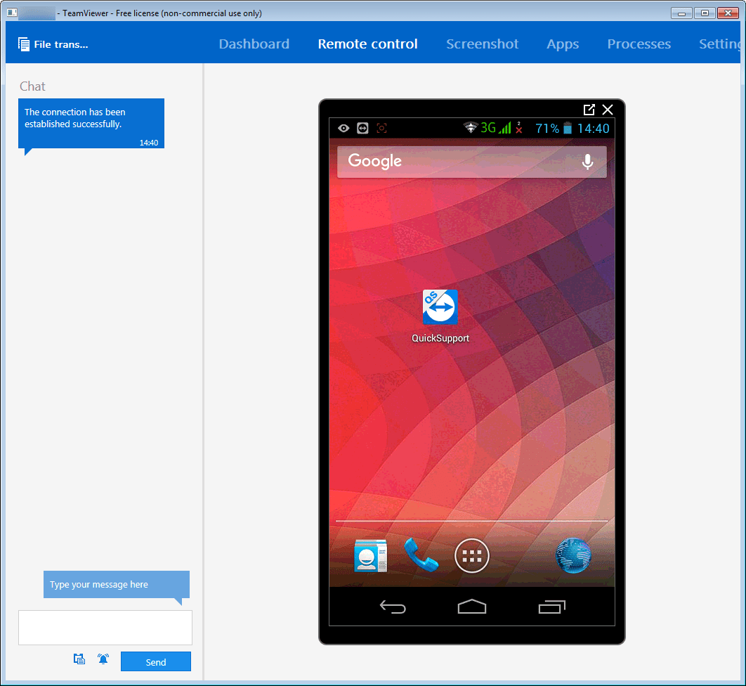Remote connection to android devices HiTech Service