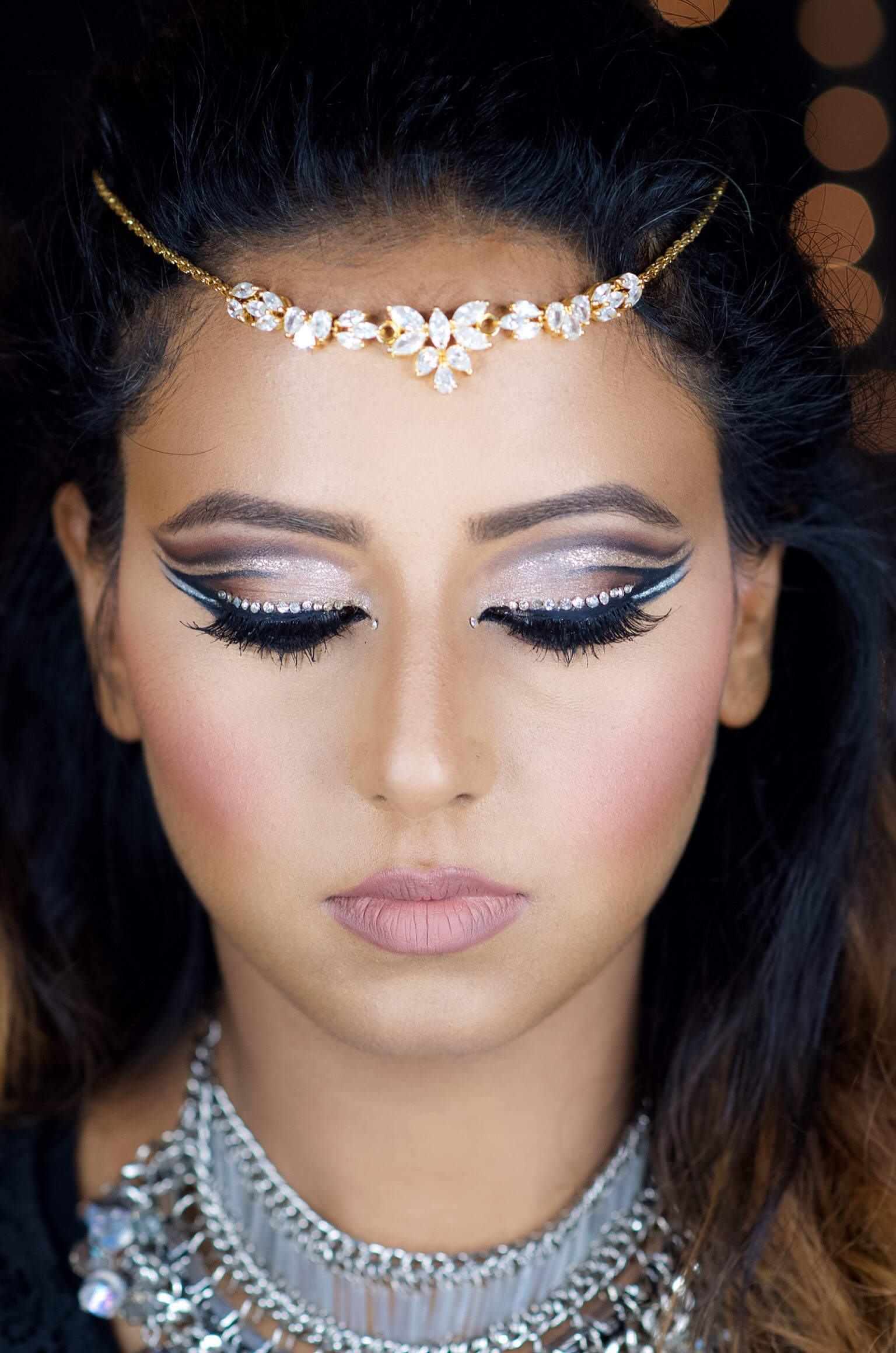DOUBLE CUT CREASE BLING MAKEUP LOOK Indian Bridal Makeup Boston