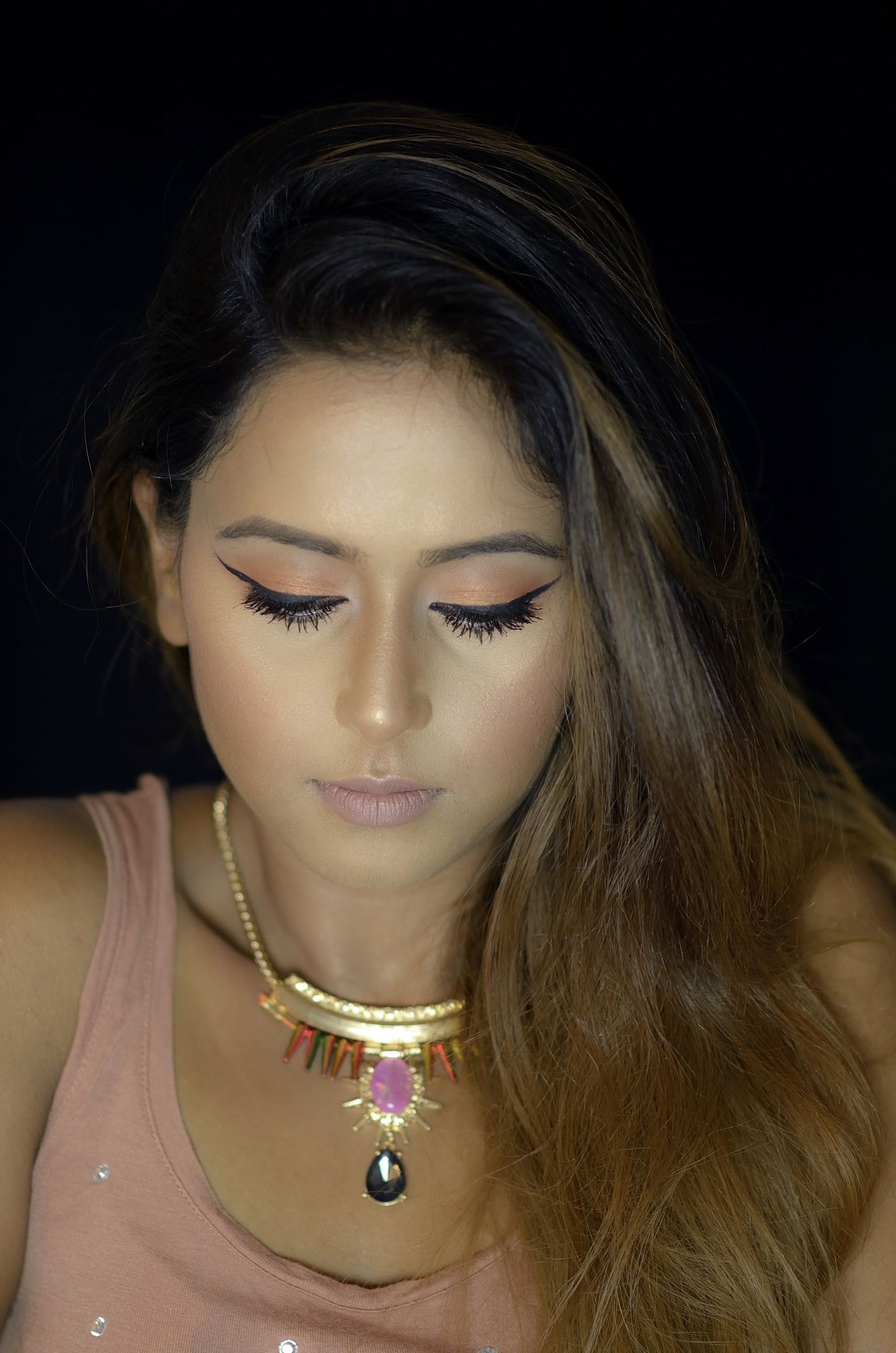 ORANGE & COPPER EYE LOOK!!!!! Indian Bridal Makeup Boston