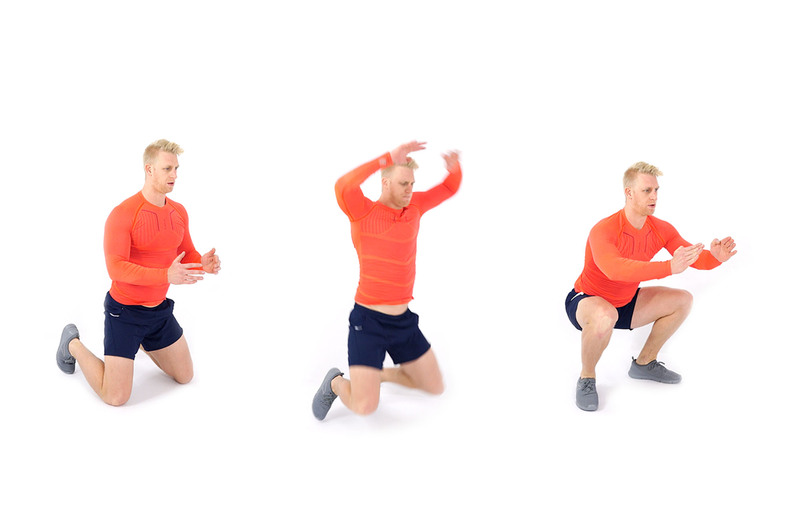 Knee to Jump Squats Hit My Macros