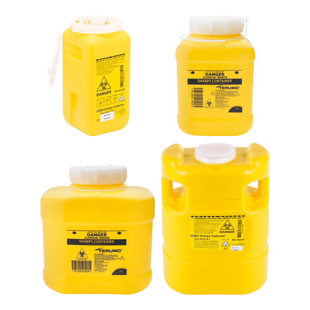 Terumo Sharpsafe Container With Lid HIT Dental & Medical Supplies