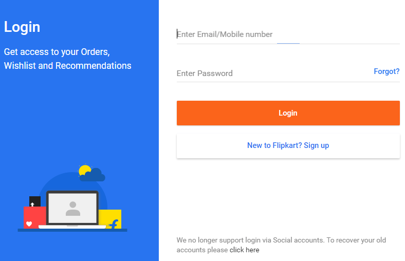 Flipkart Registration Flipkart Login New Account Sign Up Today