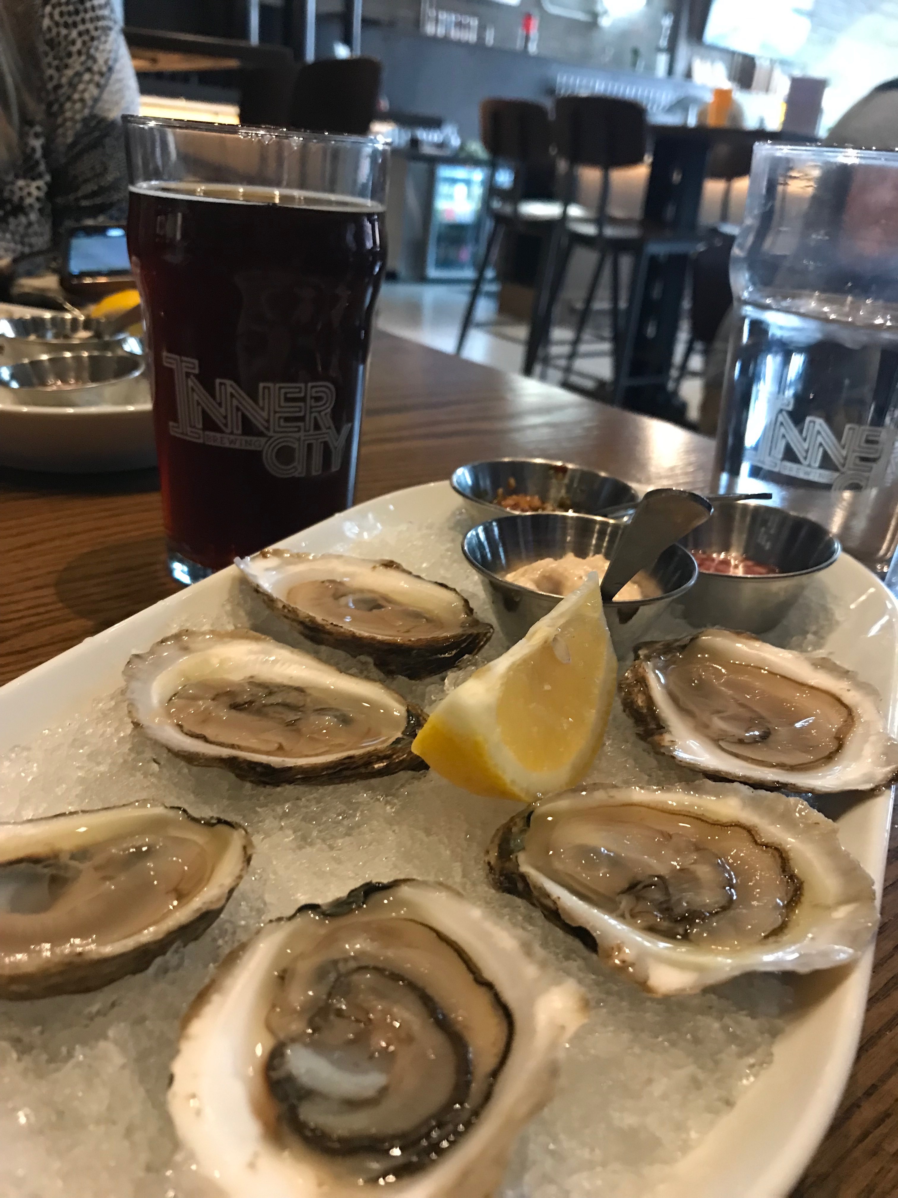 Inner City Oyster Night Hitting the Sauce