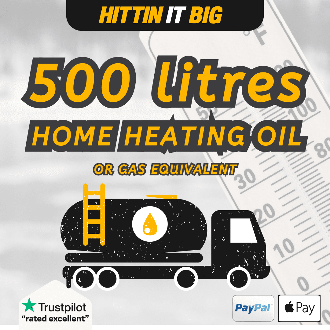 500 Litres Home Heating Oil / Gas Equivalent Hittin It Big