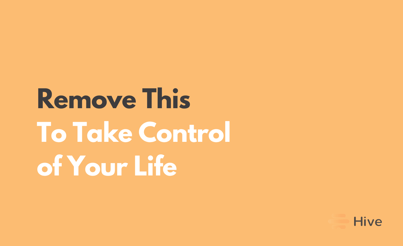 Maximize Life by Eliminating NonEssential Tasks Hive