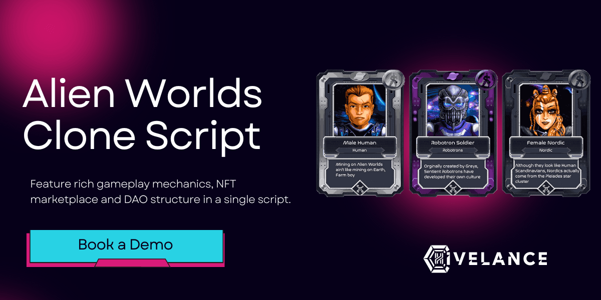 Alienworlds Clone Script Create NFT Metaverse game like Alien Worlds