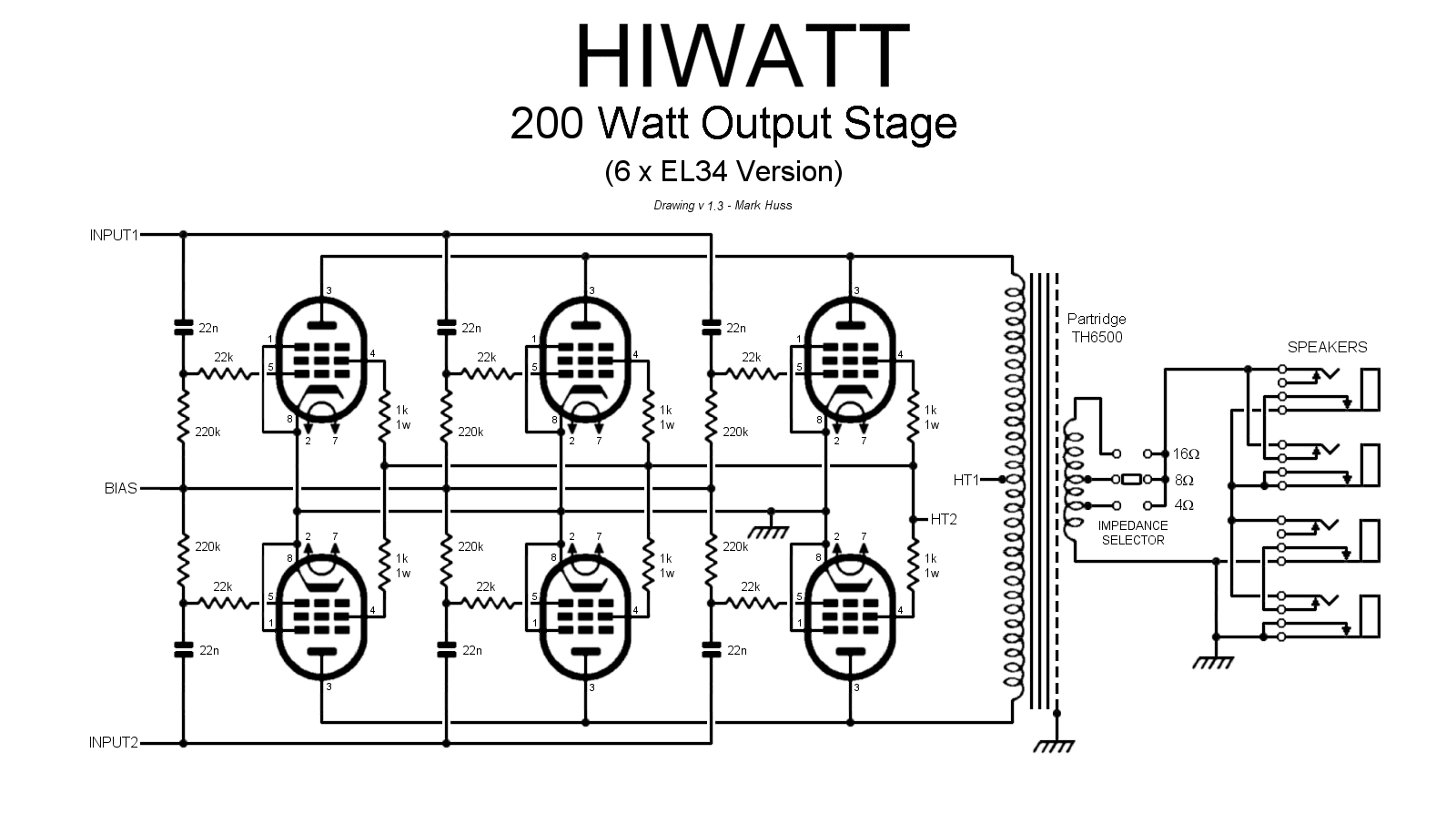 MHuss Hiwatt Amplifier Pages - Tech Info