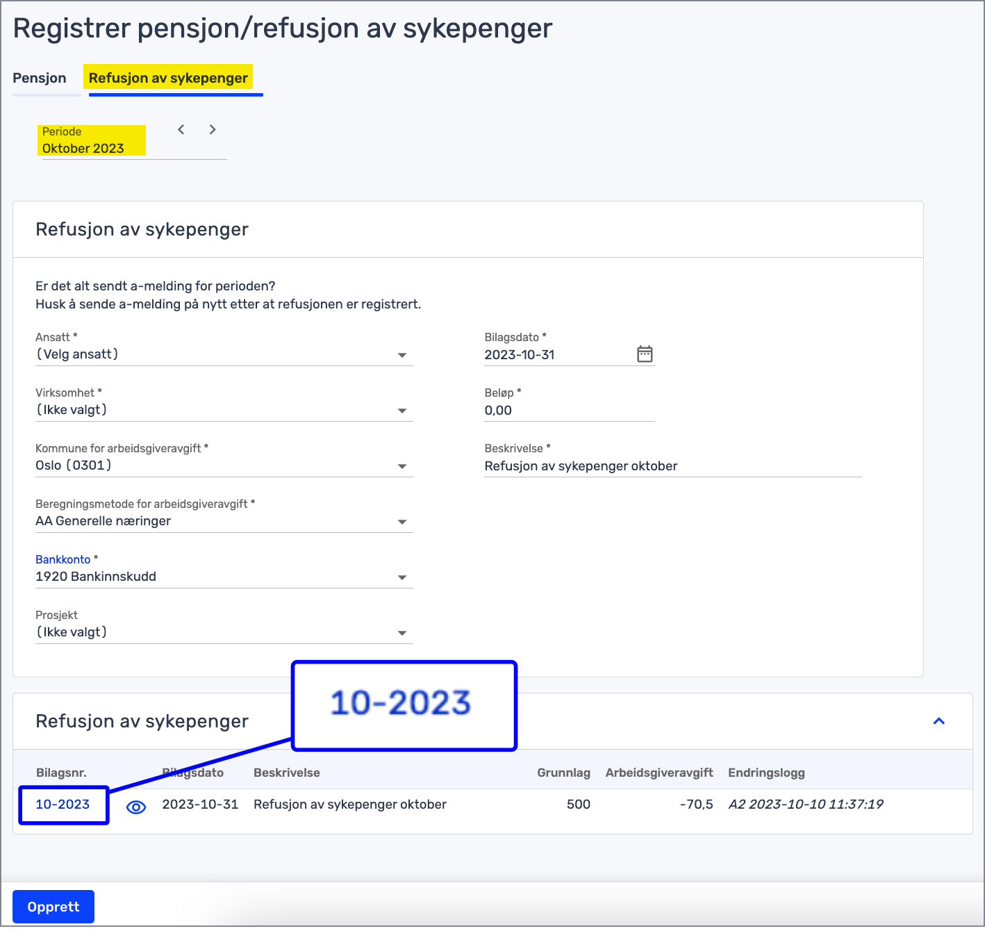 Hvordan korrigerer (reverserer) jeg refusjon av sykepenger? Tripletex