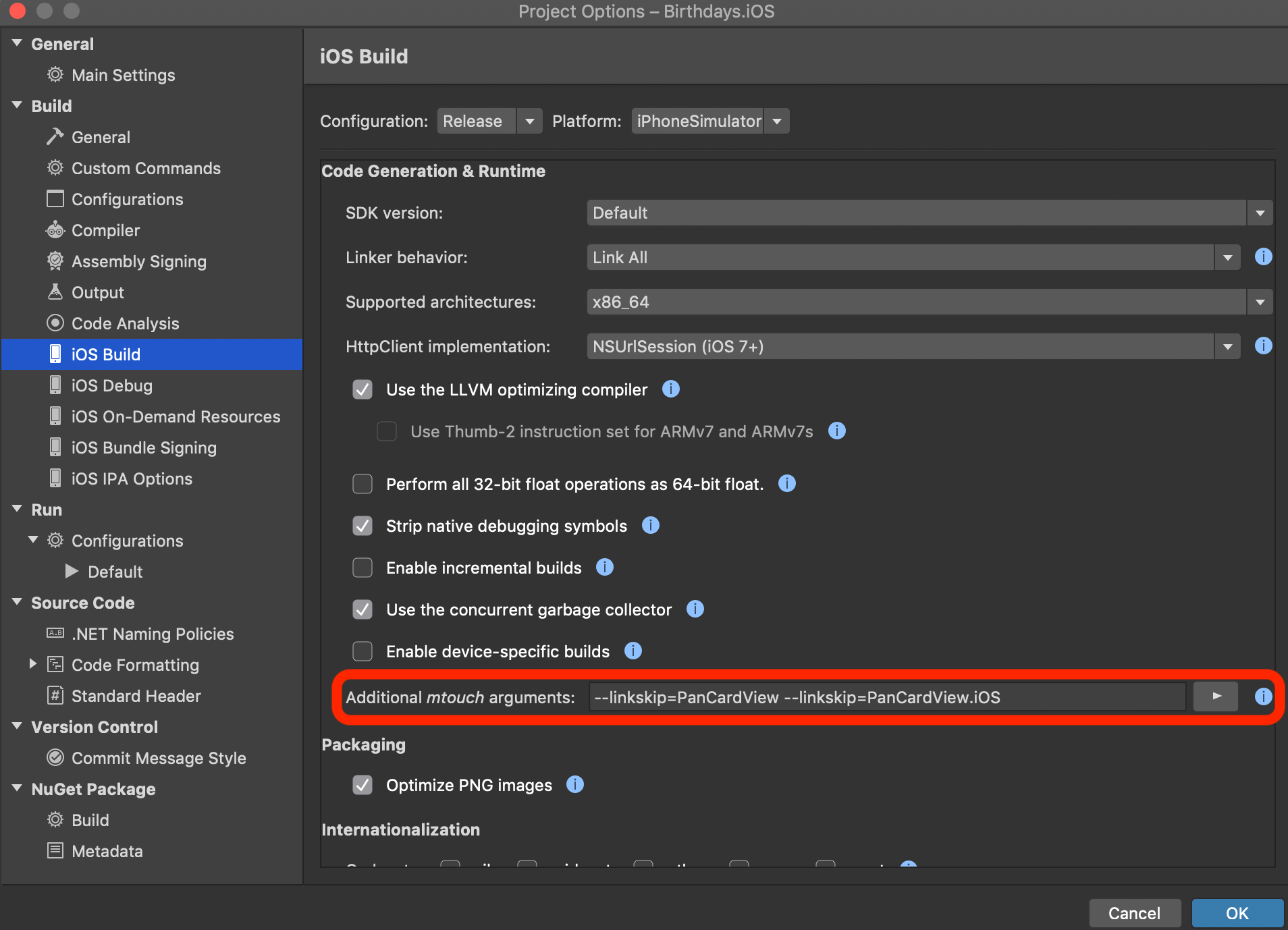 Unhandled managed exception Default constructor not found