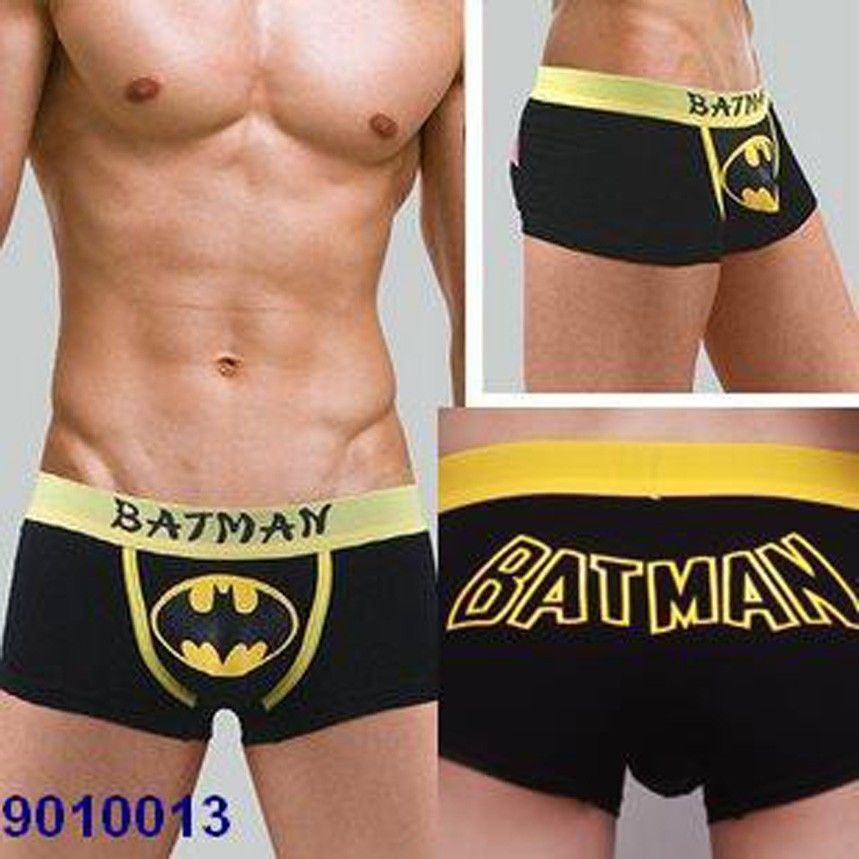 New Sexy Batman Costume Cartoon Comic Men Briefs/Boxers/Underwear Black
