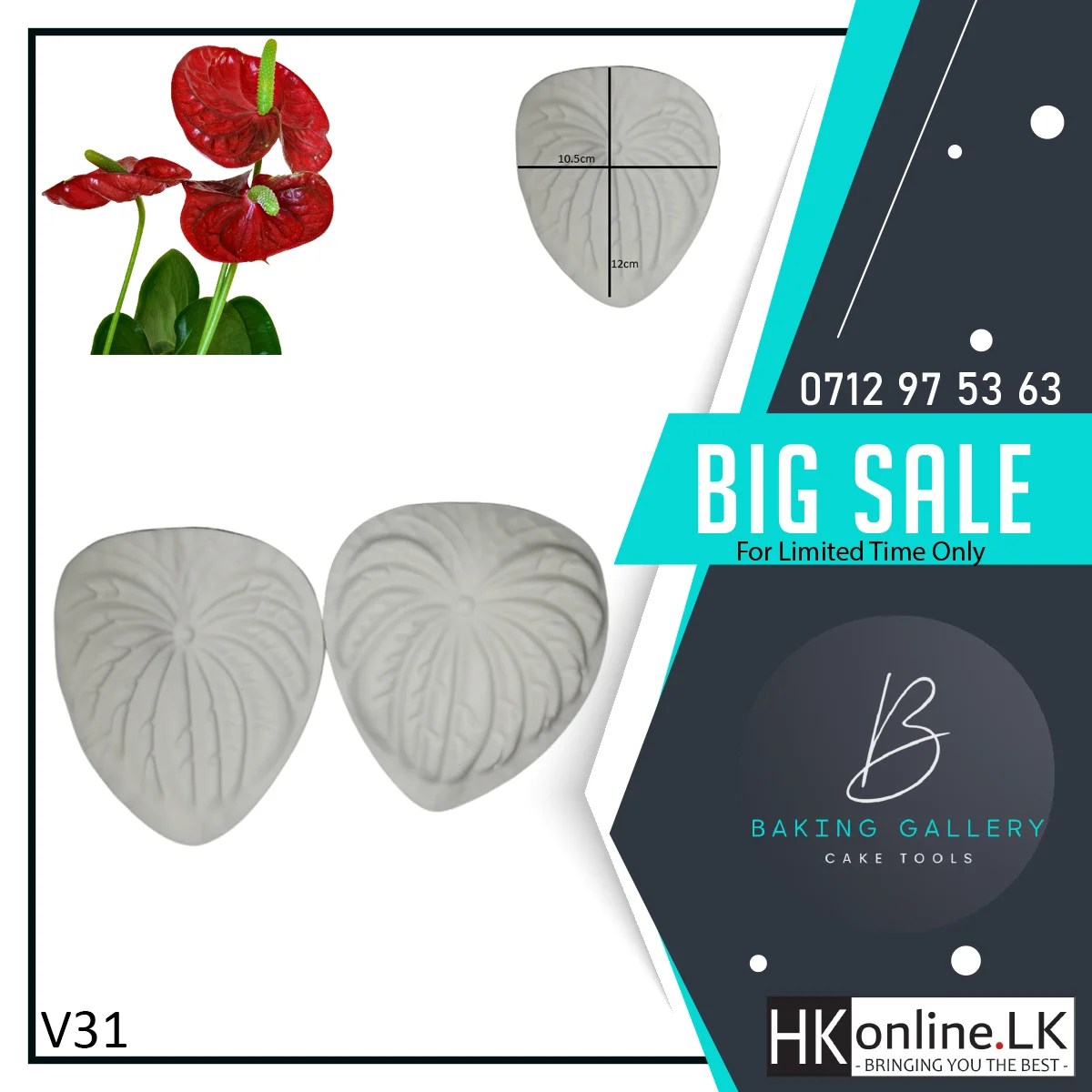 Anthurium Flower Veiner V31 (High Quality)