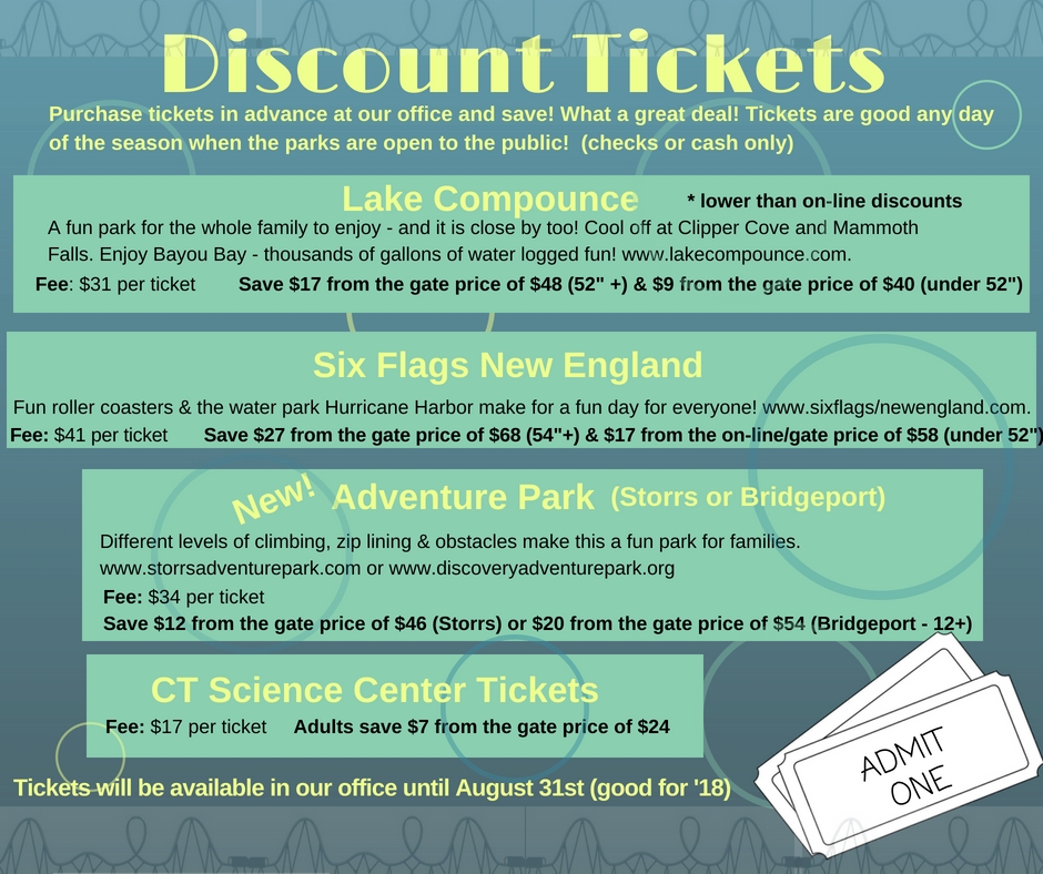 Discount Tickets HK Recreation Department