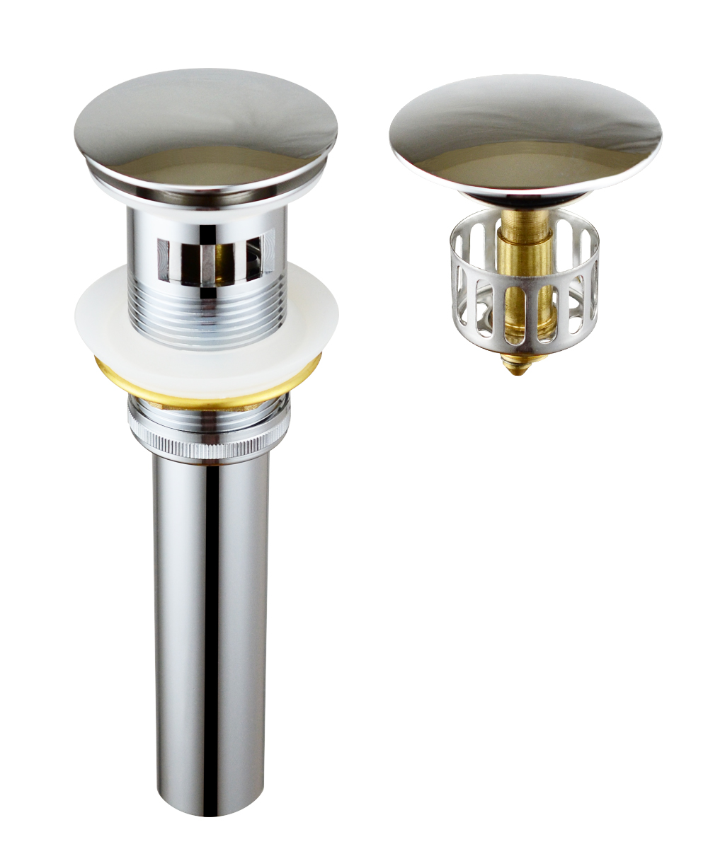 Pop up Sink Drain Stopper with AntiClogging Stainless Steel Strainer