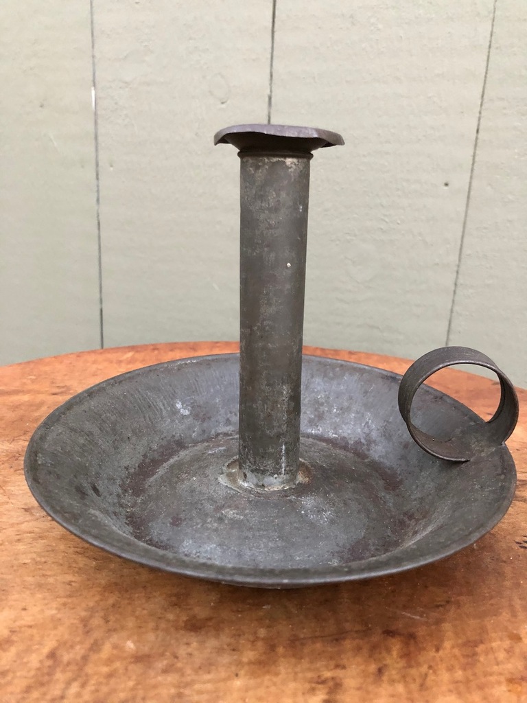 TIN CHAMBER STICK 18th CENTURY H & L Antiques
