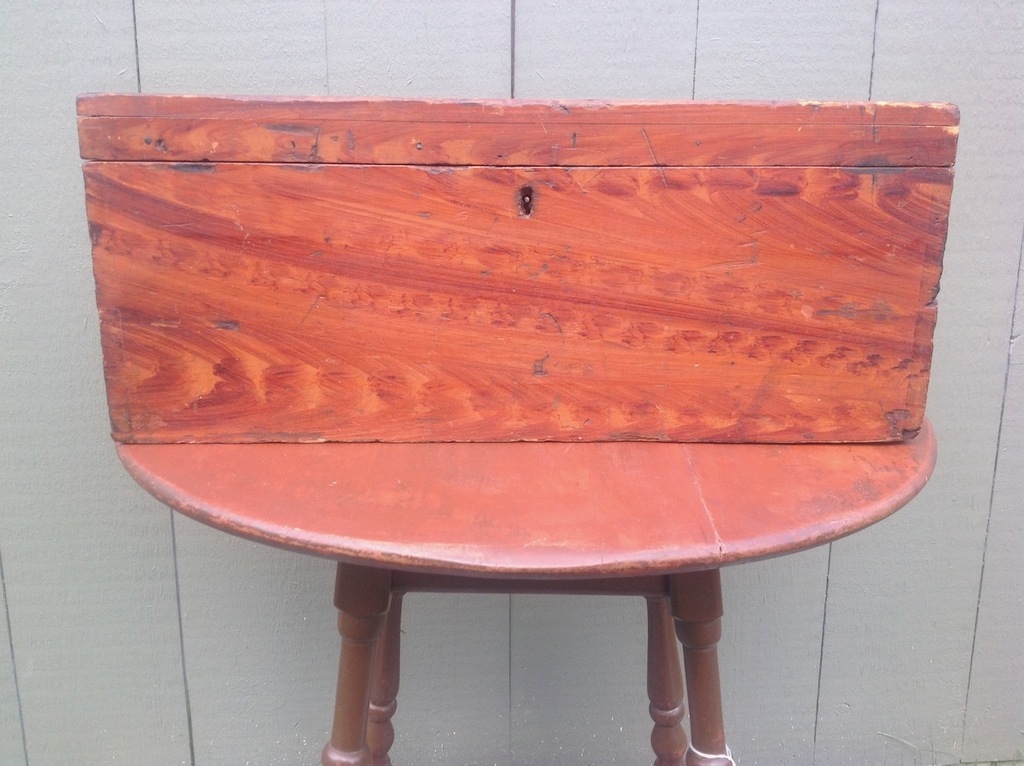 GRAIN PAINTED CHEST ca18151825 H & L Antiques