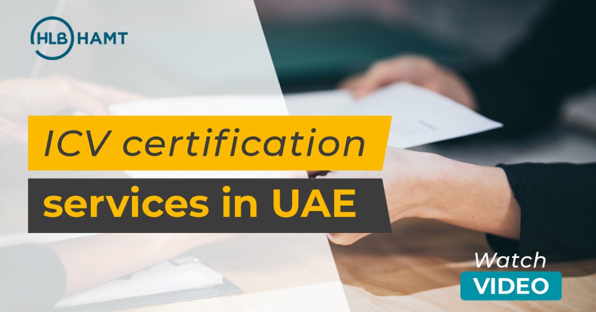 In Country Value Program Certificate in UAE HLB HAMT