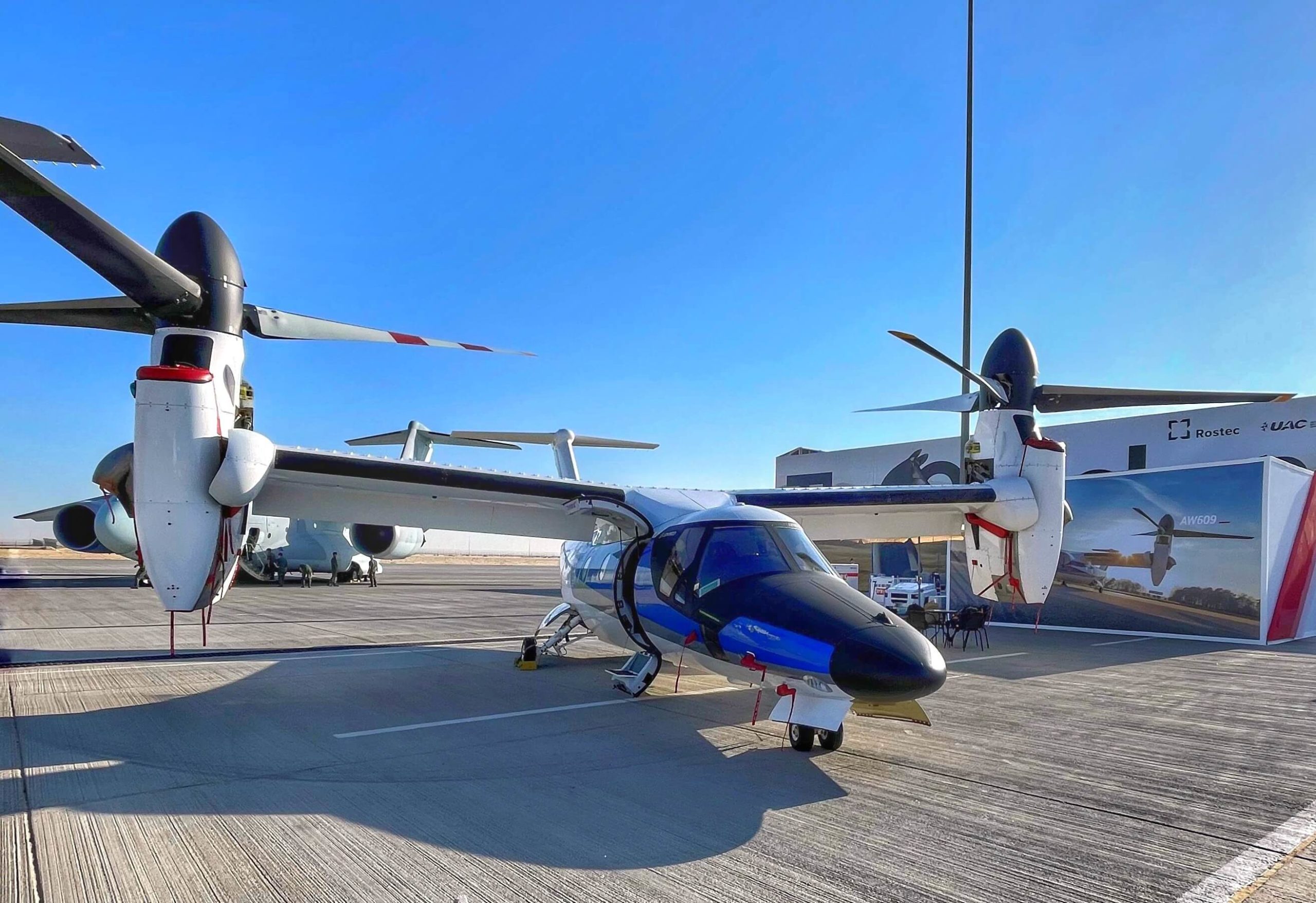 The italian tiltrotor Leonardo AW609