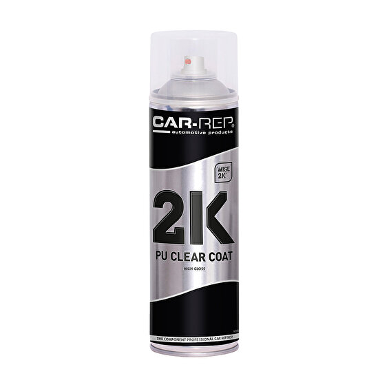 Spraypaint CarRep 2K PU Clear Coat High Gloss 500ml Highlights