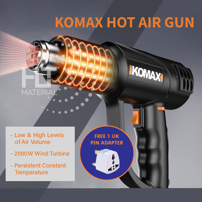 KOMAX HOT AIR GUN 2000W HLT Material Sdn Bhd Penang, Malaysia.