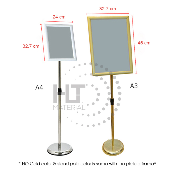 SNAP FRAME STAINLESS STEEL DISPLAY STAND HLT Material Sdn Bhd