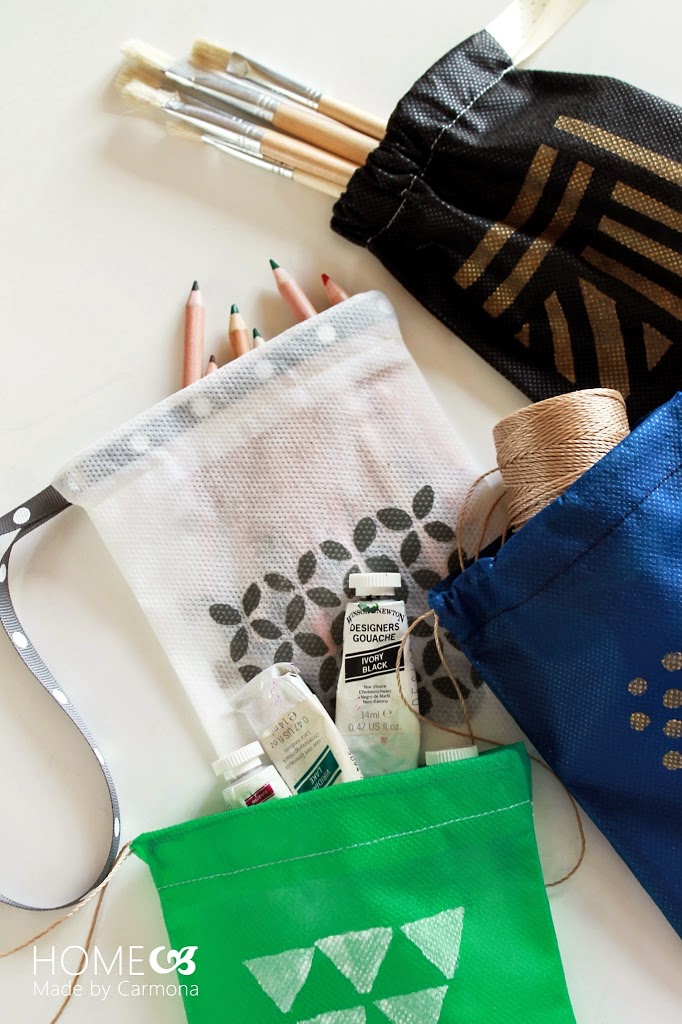 How To Make Cute DIY Drawstring Bags