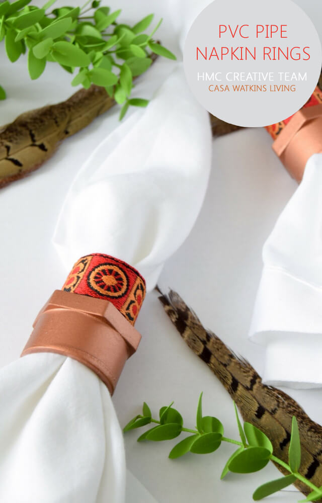 PVC Pipe Napkin Rings Home Made By Carmona