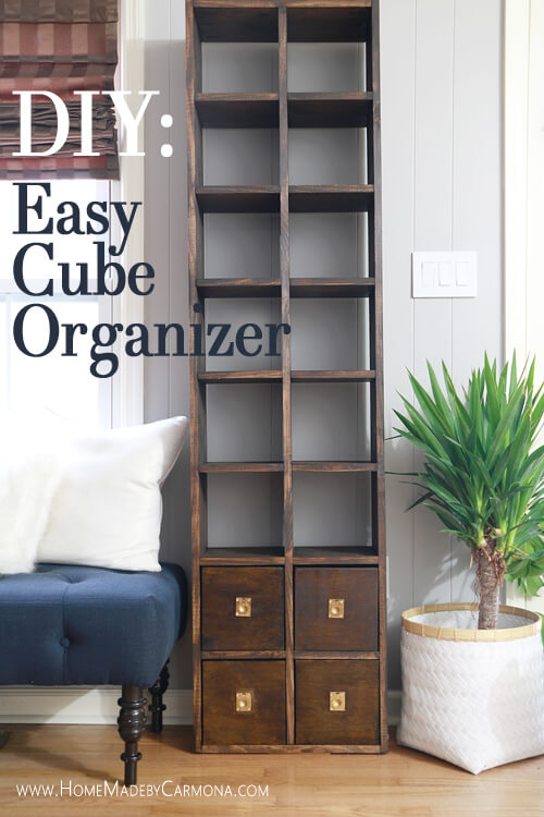 DIY Custom Cube Organizer