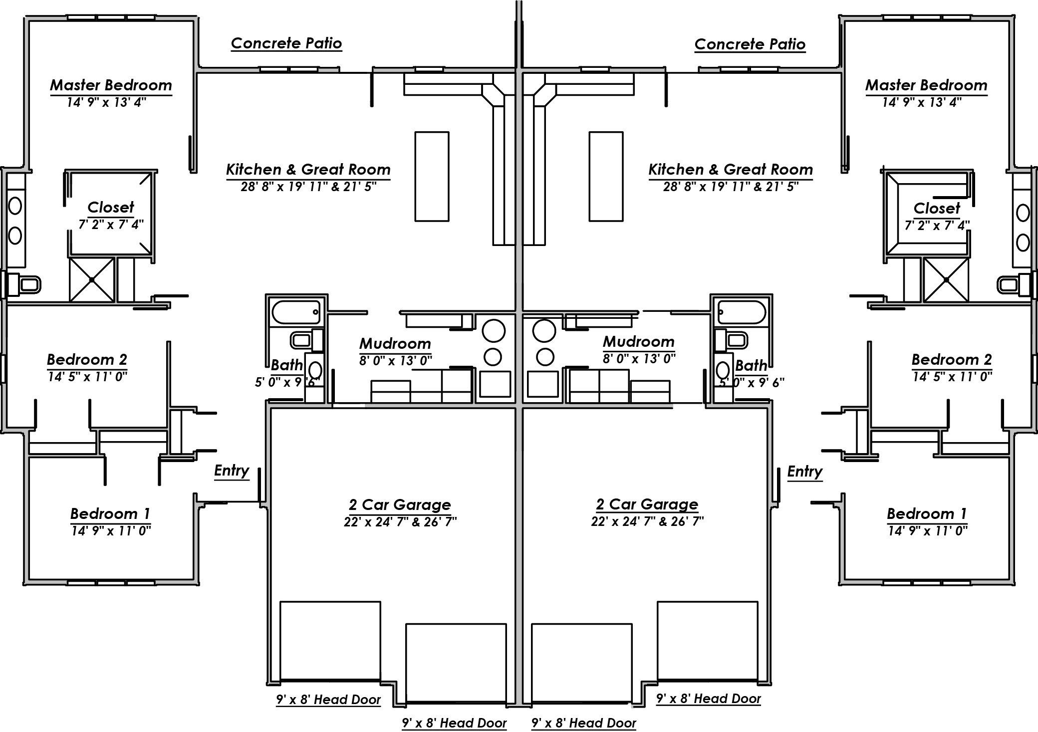 Marion's Garden Twin homes HME Companies