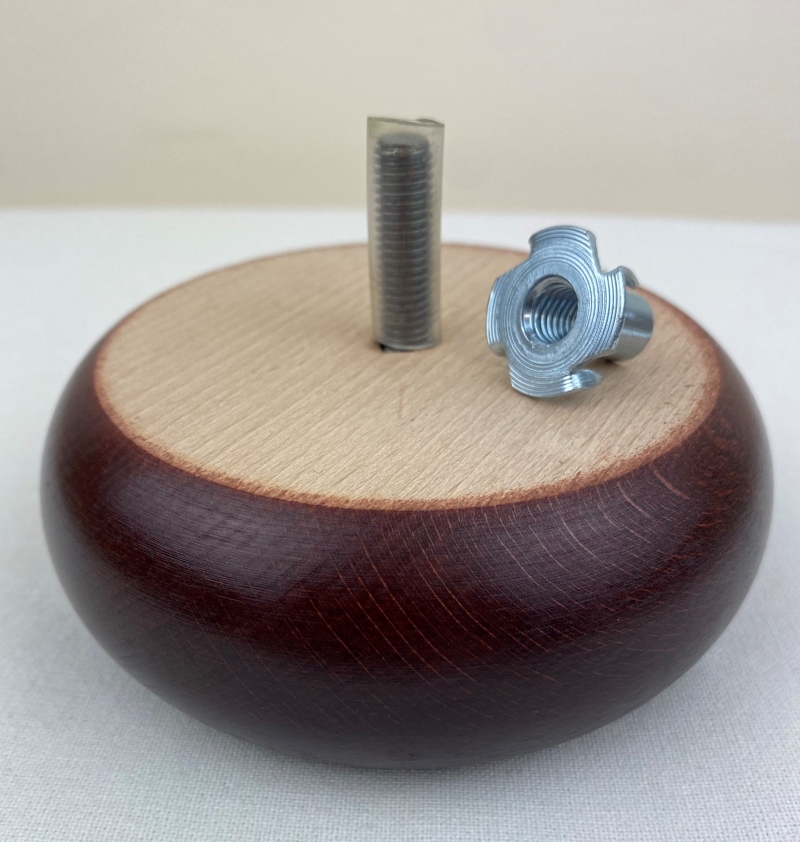 Classic Mahogany Bun Feet H.M Foam & Upholstery