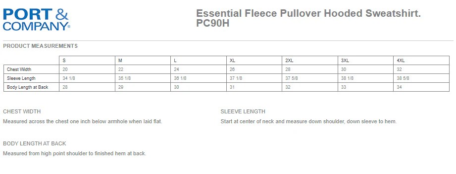 Port & Company® Essential Fleece Pullover Hooded Sweatshirt – Highland