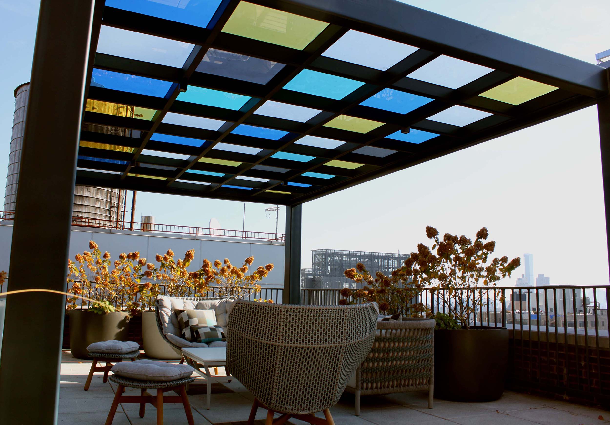 HMH Architectural Metal and Glass Custom metal pergola