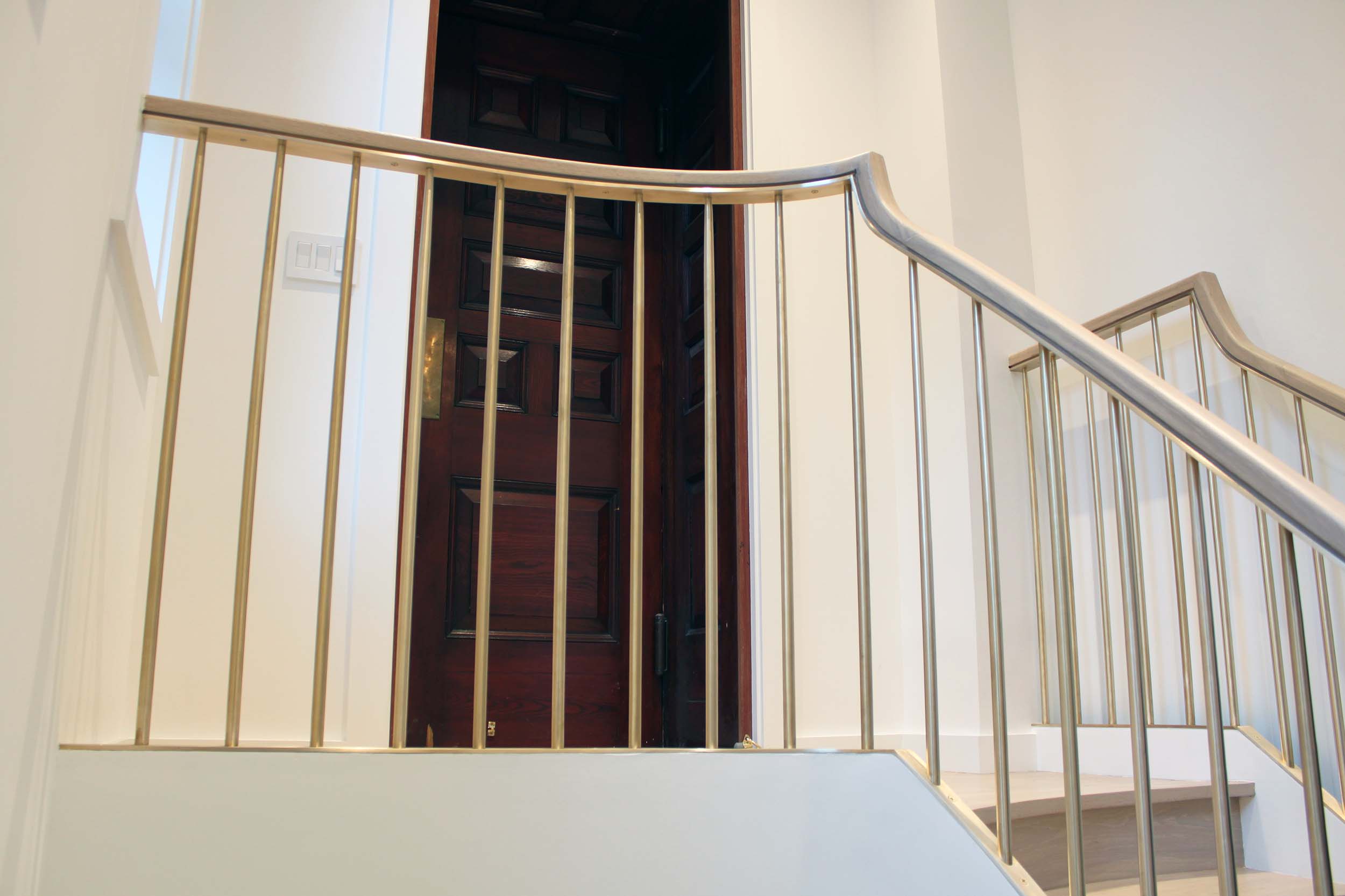 HMH Architectural Metal and Glass Custom made brass railings