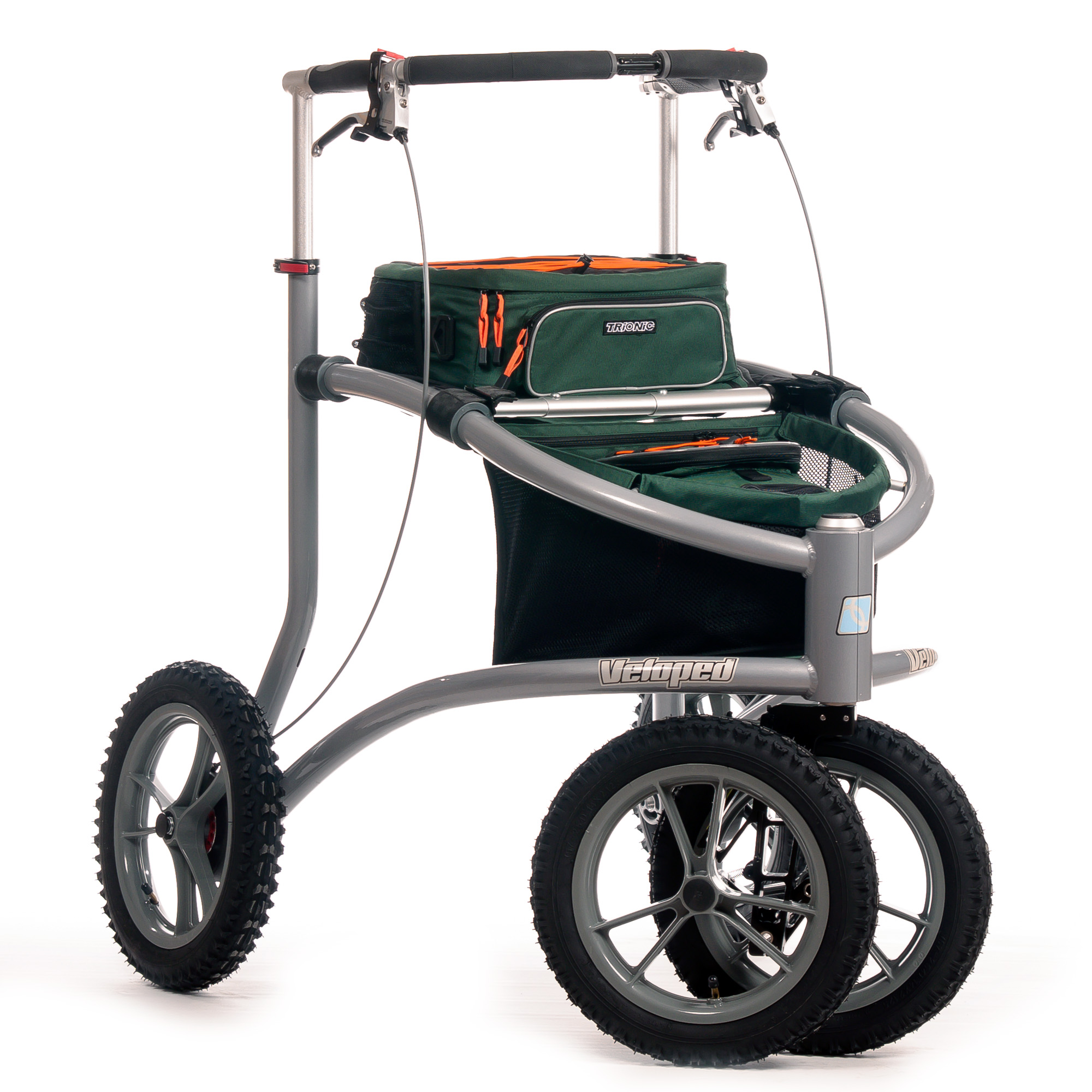 Trionic Veloped Offroad rollator fra Senior24.dk Hjælpemiddelbasen