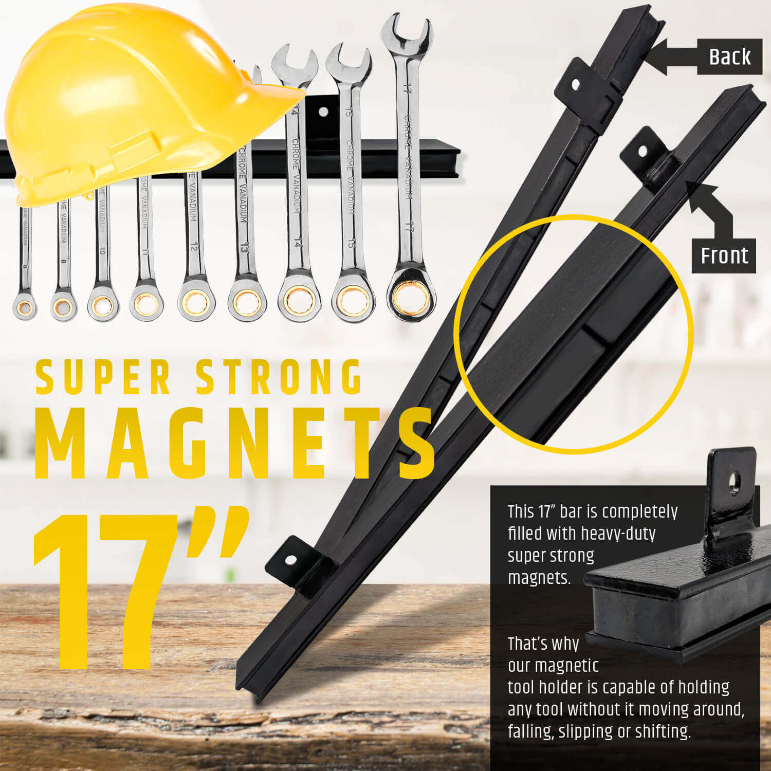 17" HeavyDuty Tool Holder Powerful Pull Force