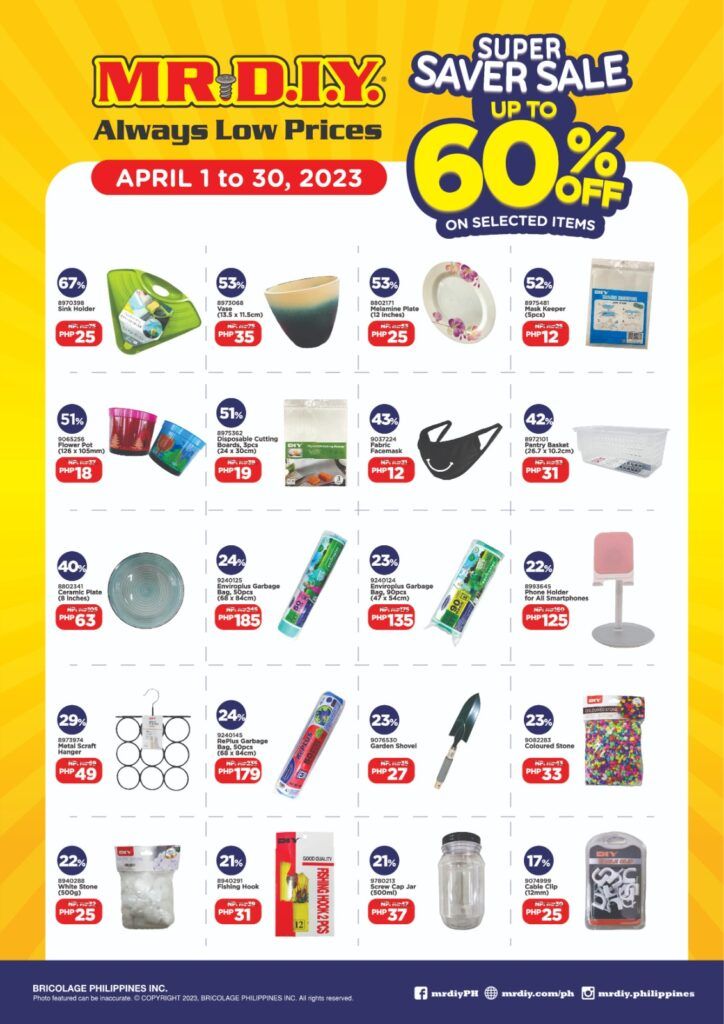 Head on to MR.DIY this April for the right kind of budol at the Super