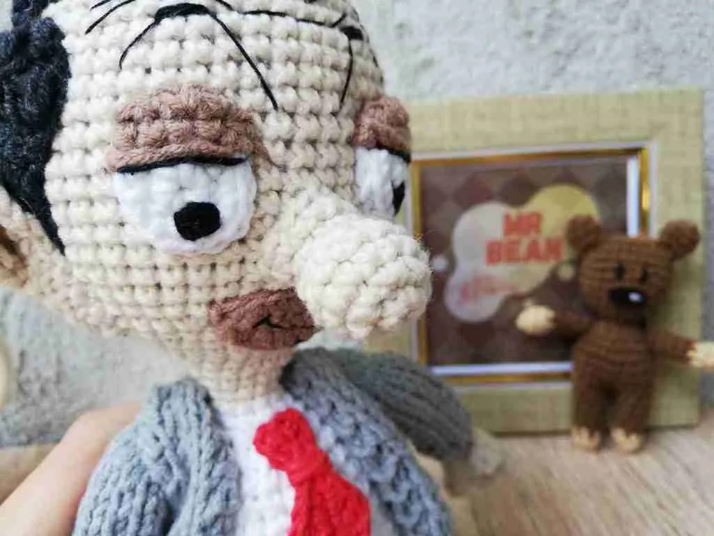Плетена играчка мистър Бийн HMReny HandMade by Reny