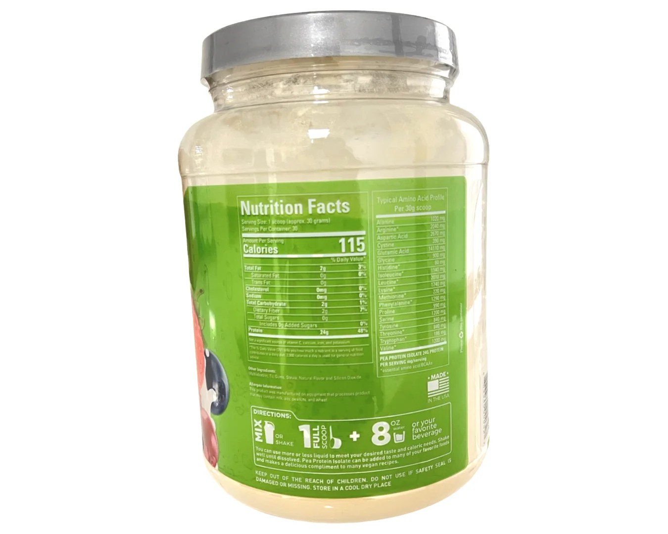 PROTEIN HN Isolate Vegan Pea Protein, Wild Mixed Berries Hardcore
