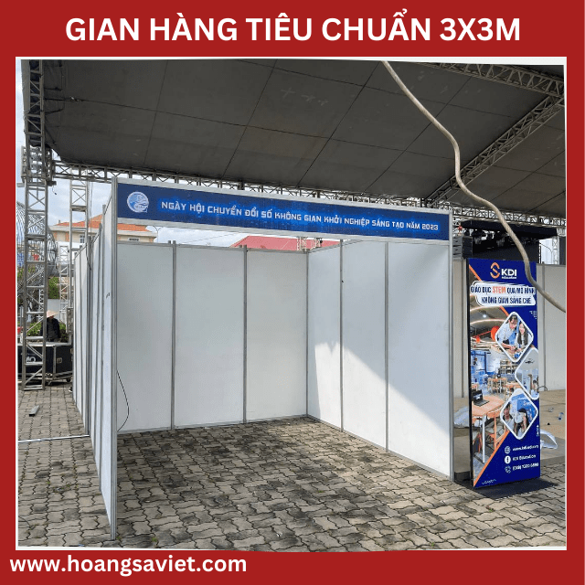 Standard Uncovered Booth 3mx3m