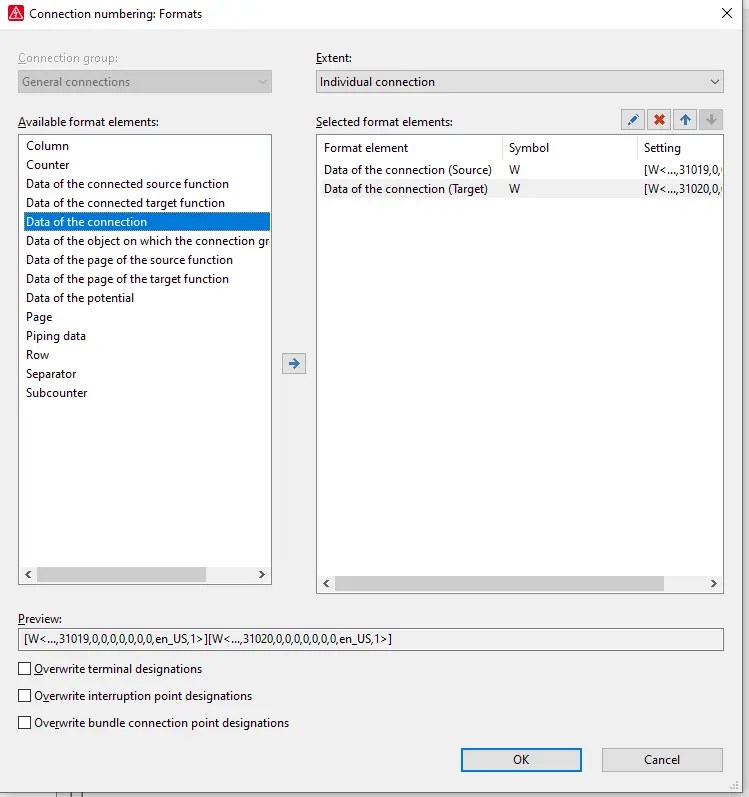 How to connection definition point EPLAN HOANLK