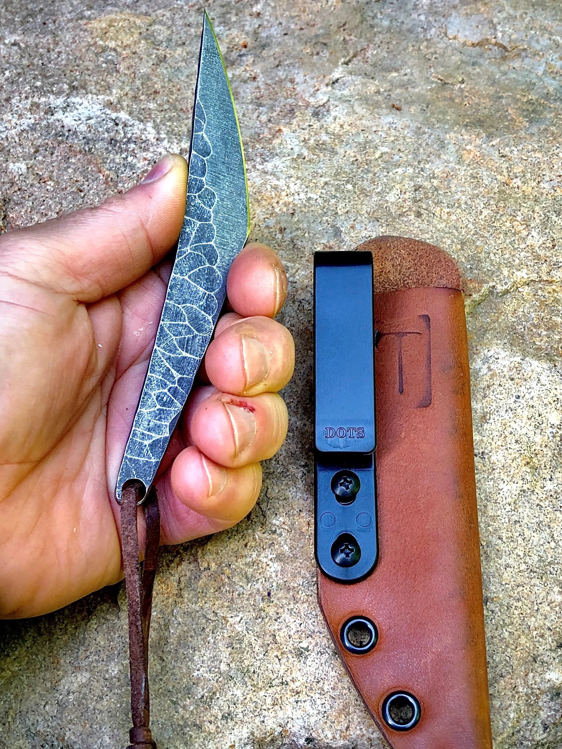 Sweeper Fixed blade Hoback Custom Knives