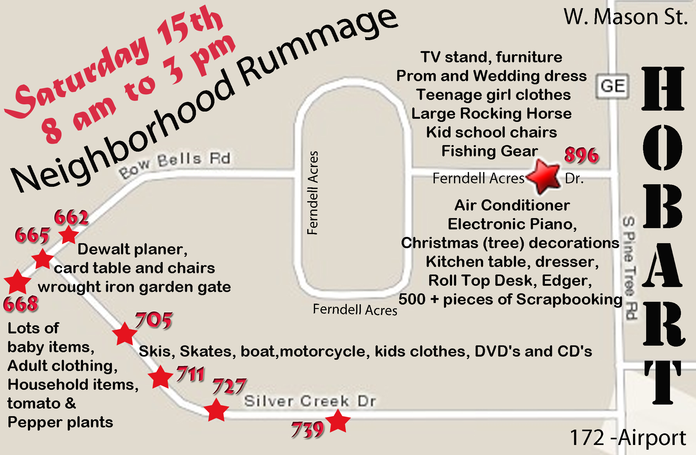 Hobart/Oneida Neighborhood Rummage