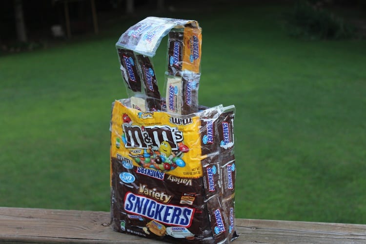 How to Turn Candy Wrappers into a Tote Bag Hobbies on a Budget