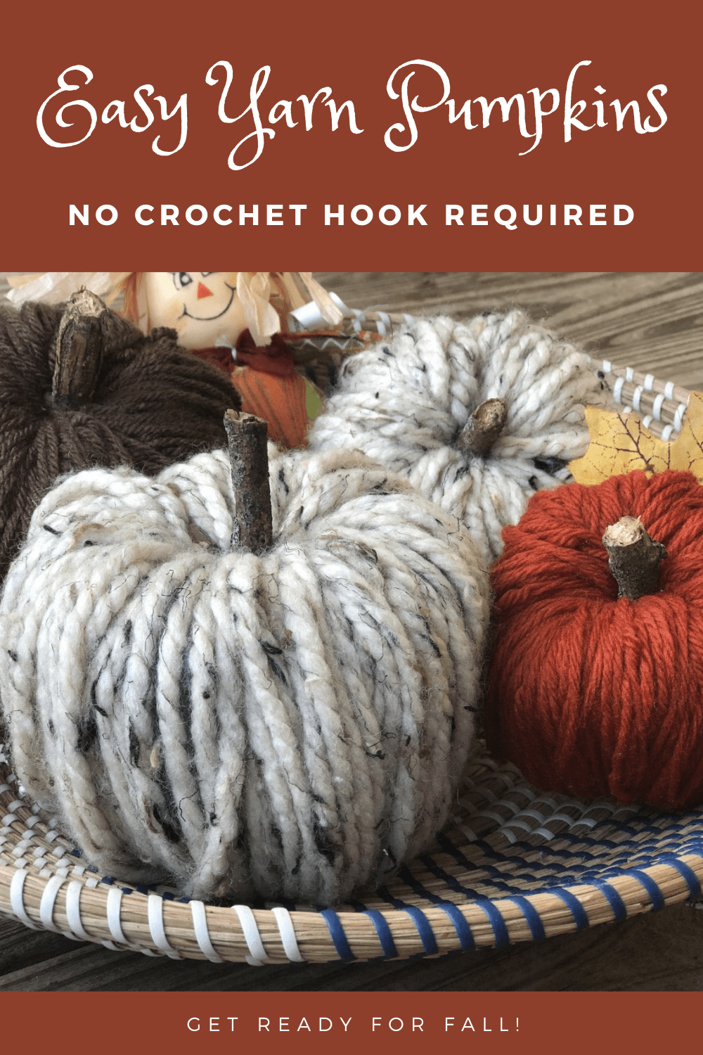 Easy DIY Yarn Pumpkins - Hobbies on a Budget