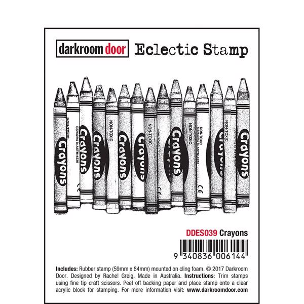 Darkroom Door Stamp Eclectic Stamp / Crayons