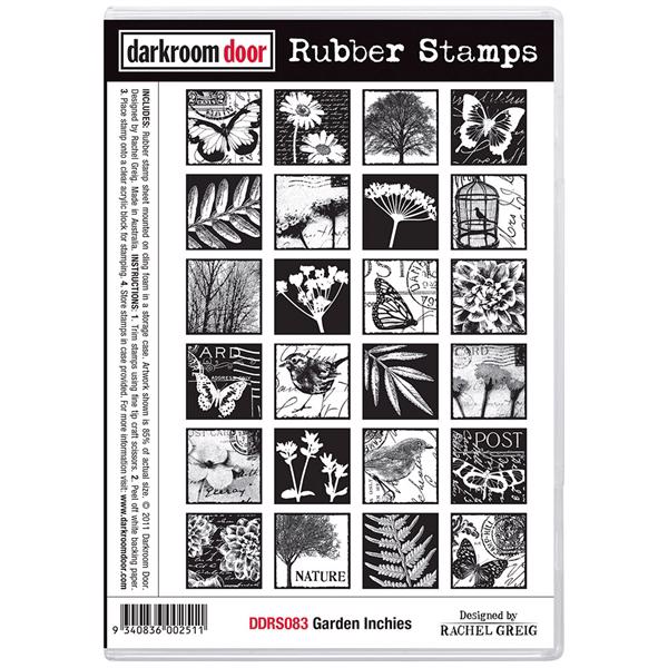 Darkroom Door Stamp Rubber Stamp Set / Garden Inchies