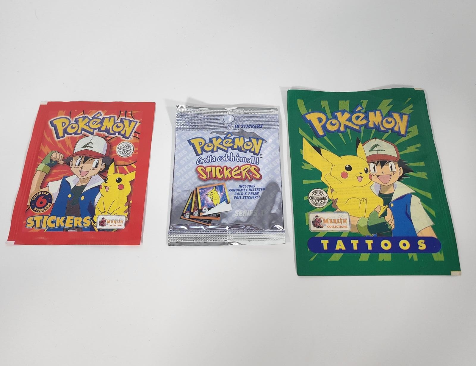 Collectible Card Games Sticker Pack Topps NEW Artbox 1999 Pokemon
