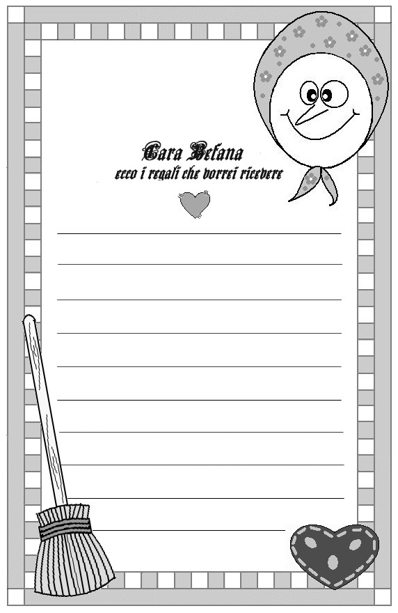 La letterina per la Befana Hobbydonna.it
