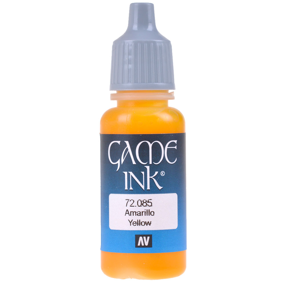 Краска Vallejo Game Ink Yellow 72.085 Купить настольную игру в магазинах Hobby Games