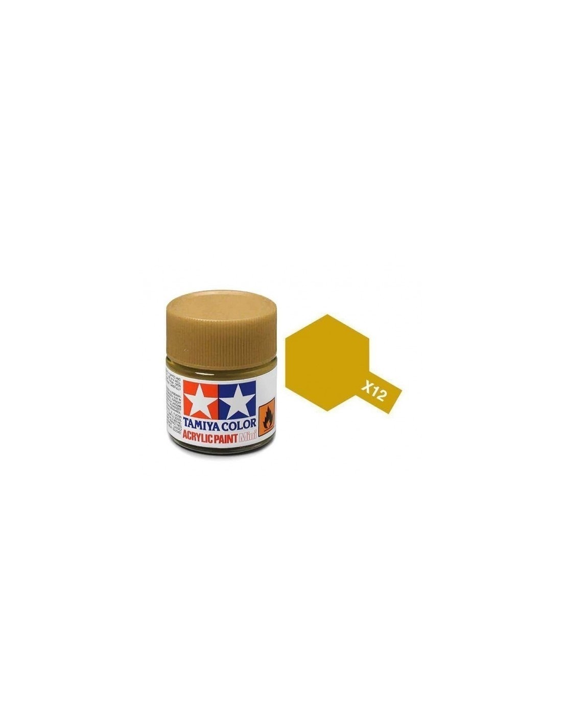 Tamiya X12 Gold Leaf 10ml Acrylic Paint